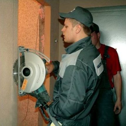 Увеличение проёма в ванну